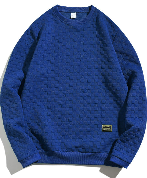 Men's sweatshirt with textured design and modern round neckline Lisslune