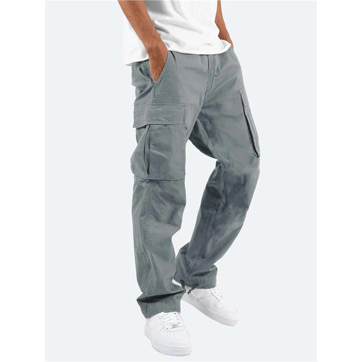 Men's cargo pants with multifunctional pockets and relaxed fit Lisslune
