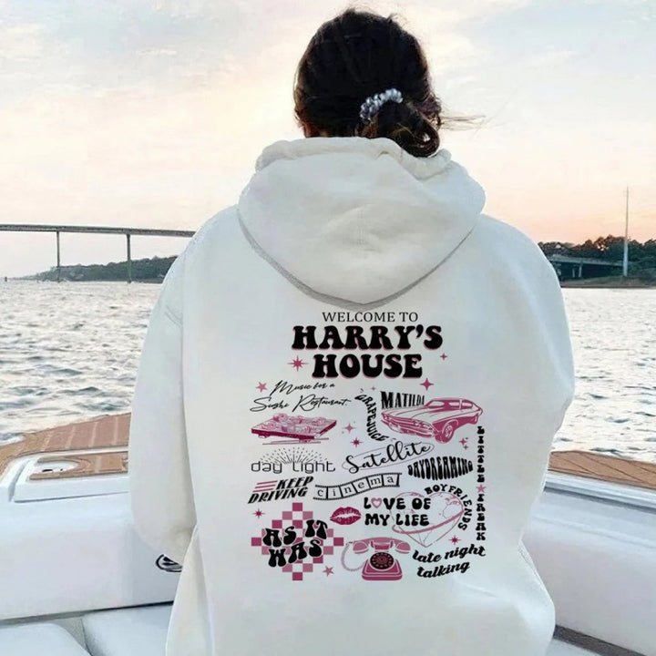 Women's Hooded Sweatshirt with Unique Graphic Design Lisslune