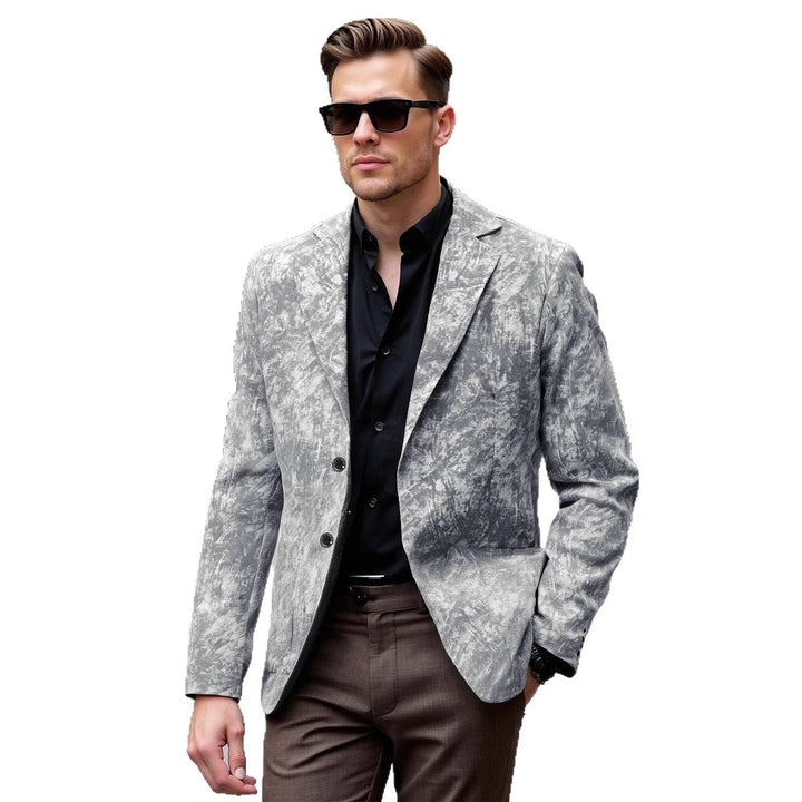 Men's Modern Art Print Blazer Lisslune