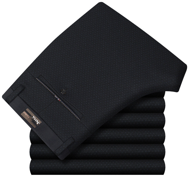 Men's modern suit trousers in slim fit cut with fine pattern Lisslune