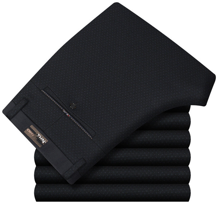 Men's modern suit trousers in slim fit cut with fine pattern Lisslune