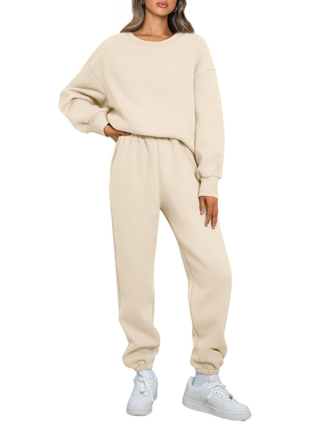Women's comfortable leisure suit with oversized cut and elastic waistband Lisslune