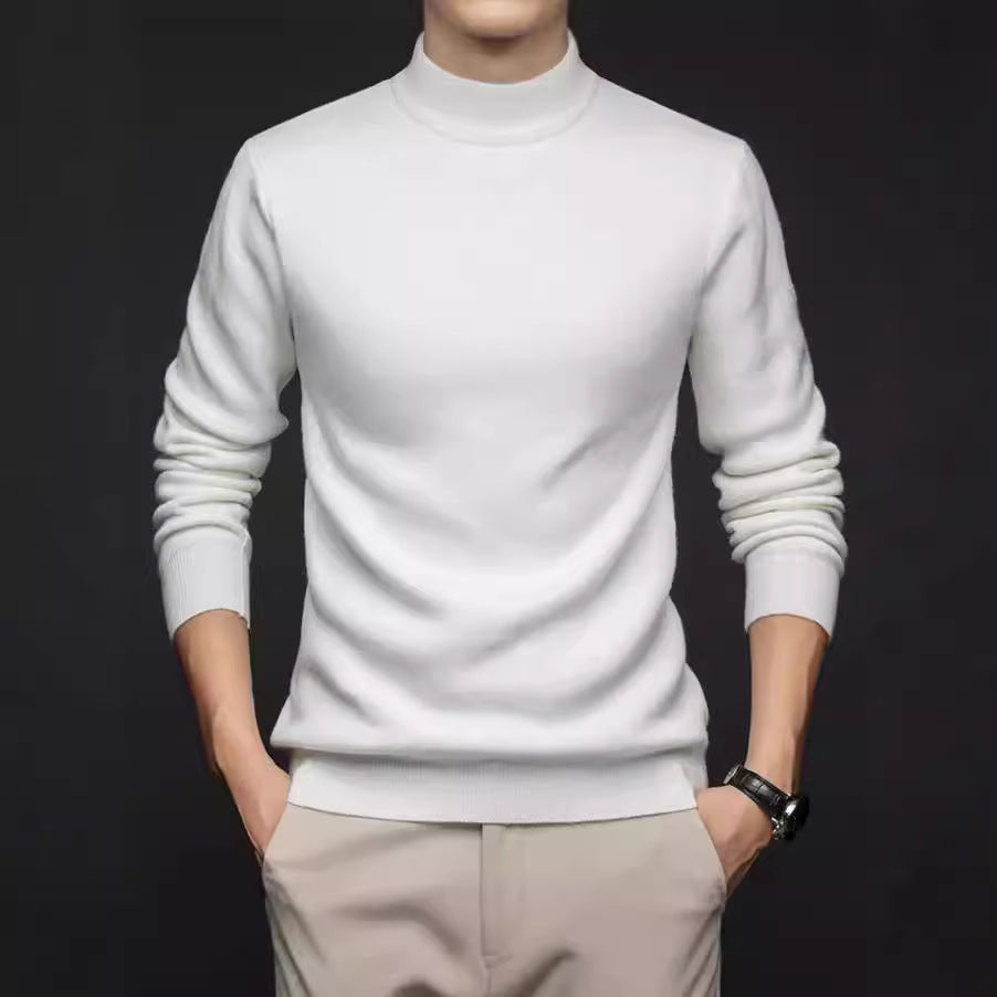 Men's fine turtleneck sweater made of high-quality cotton Lisslune