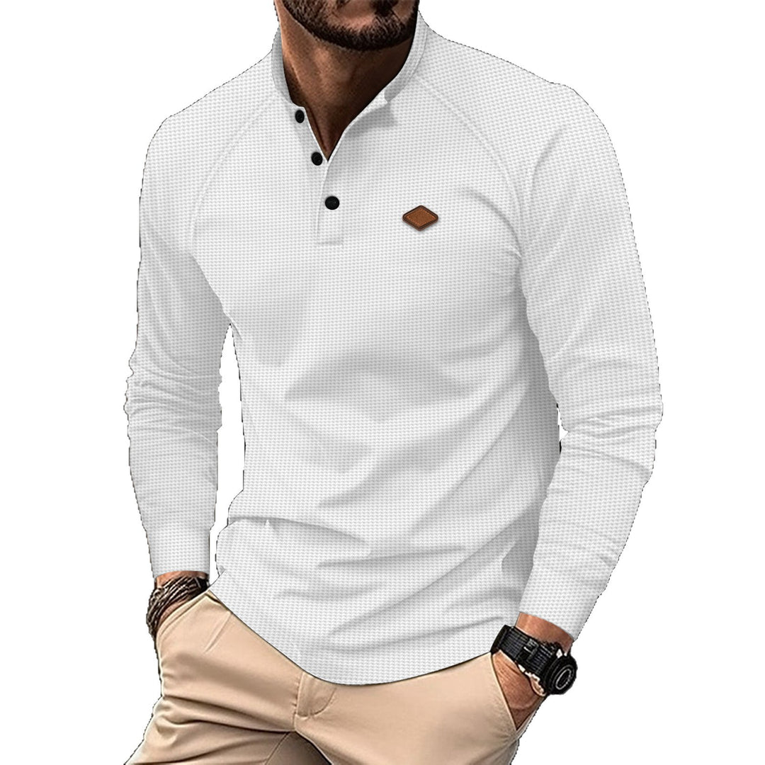 Men's long sleeve shirt with fashionable design and practical details Lisslune