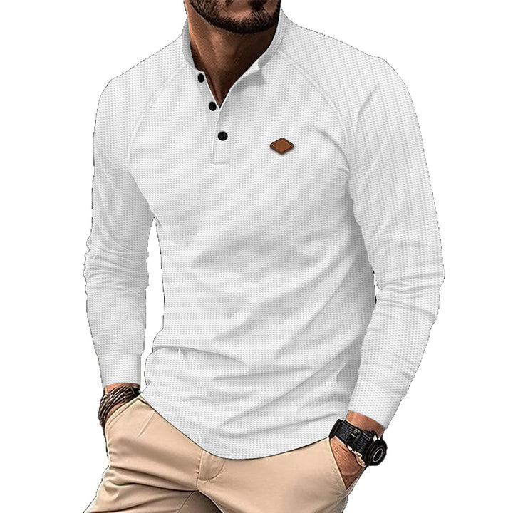 Men's long sleeve shirt with fashionable design and practical details Lisslune