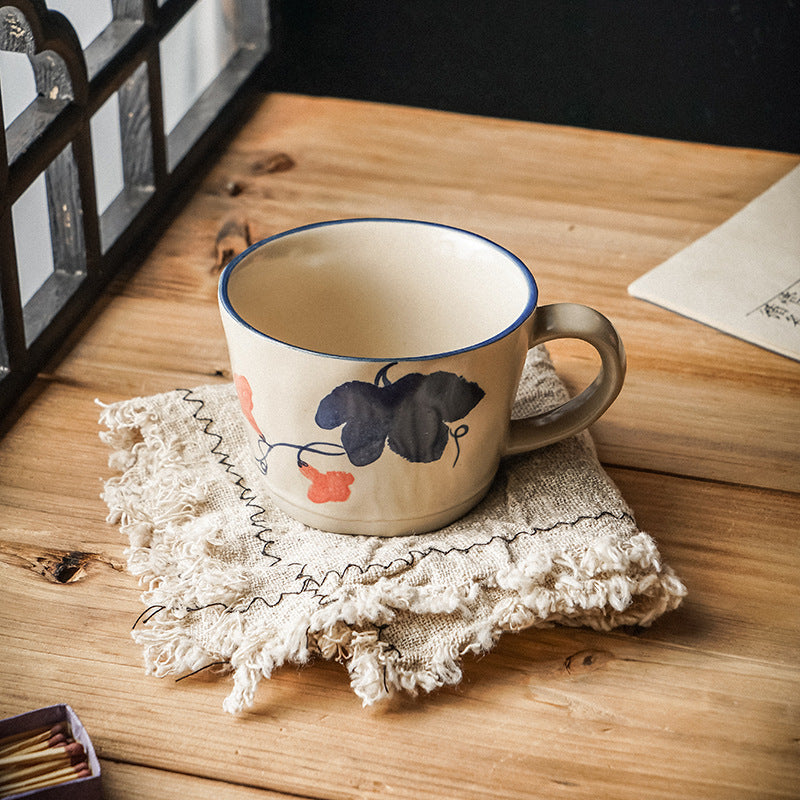 Lisslune | Hand-painted flower mug