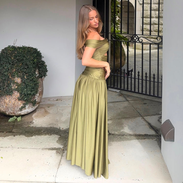 Women Two-Piece Maxi Dress with Sophisticated Design and Elegant Details Lisslune