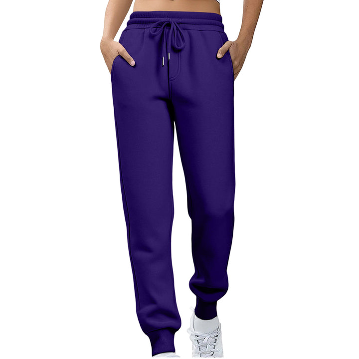 Women Relaxed Fit Sweatpants with Elastic Waistband and Side Pockets Lisslune