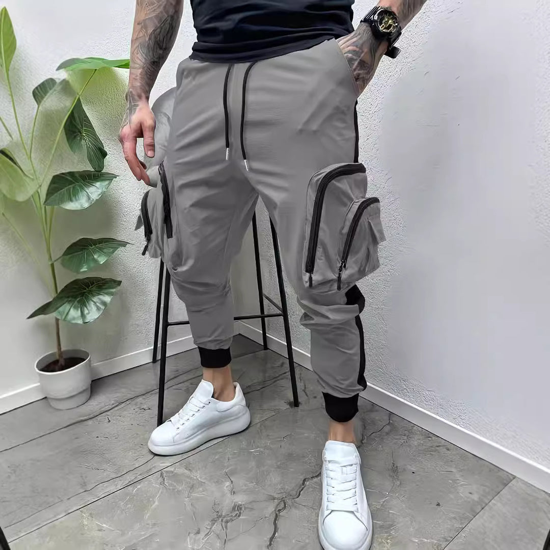 Men's cargo pants with practical zip pockets Lisslune