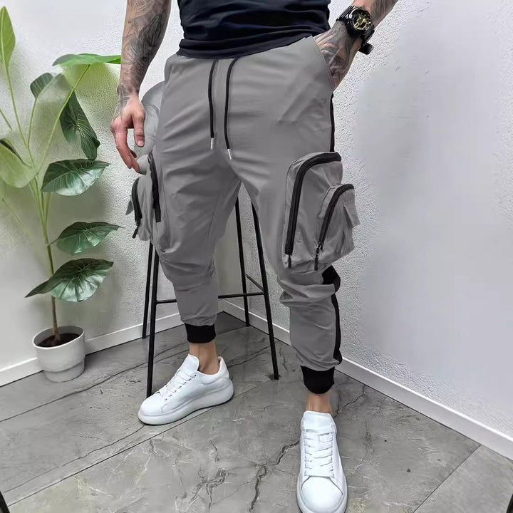 Men's cargo pants with practical zip pockets Lisslune