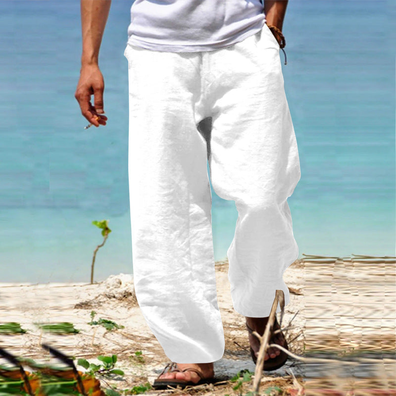 Men's Airy Linen Pants Lisslune
