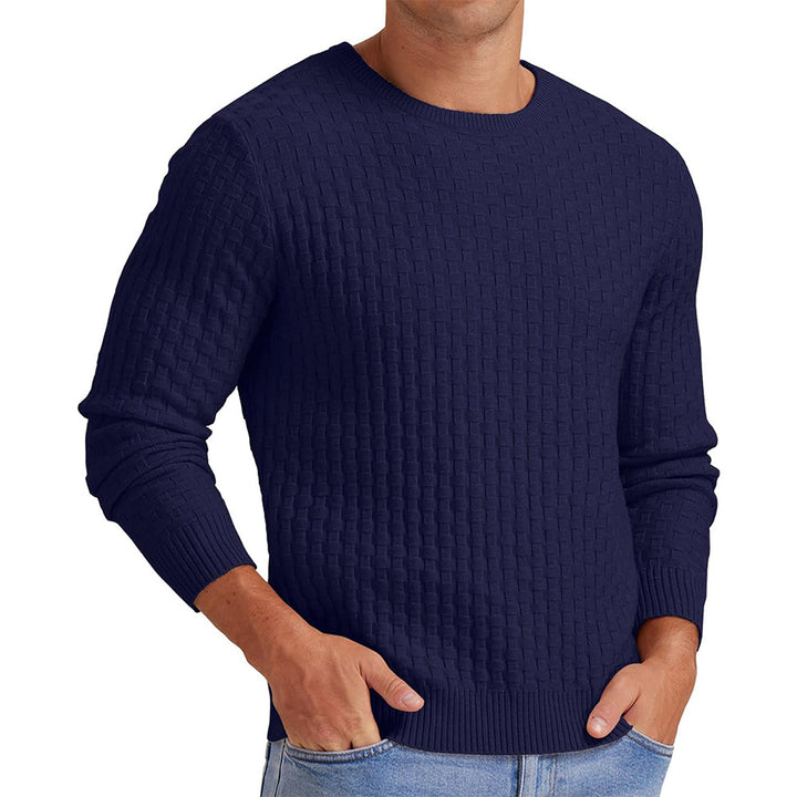 Men's structured sweatshirt with round neck and long sleeves Lisslune