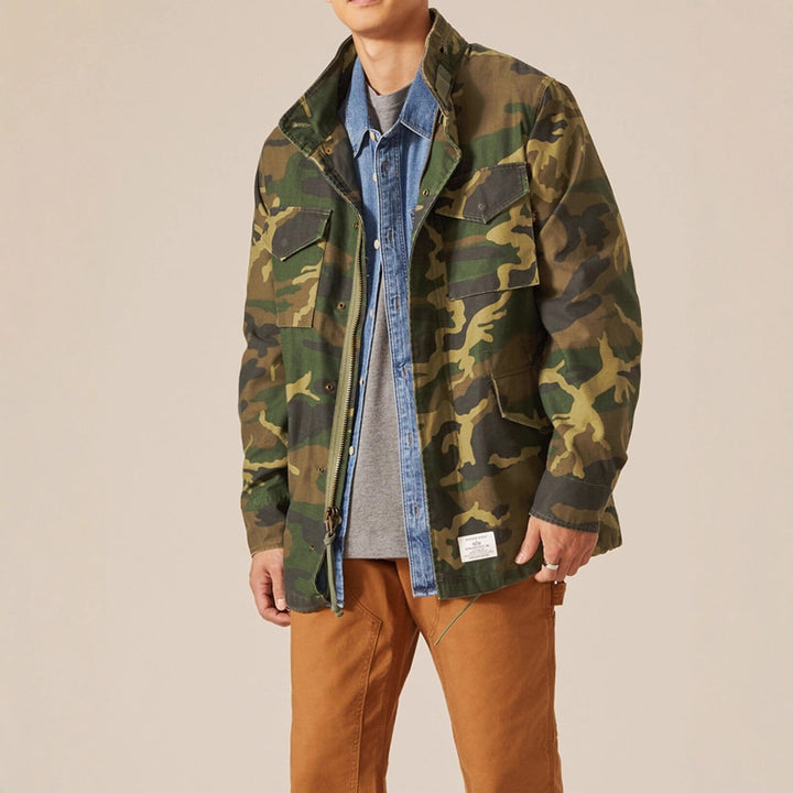 Men's functional jacket with practical pockets and removable hood collar Lisslune