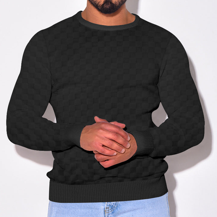 Men's stylish textured sweater Lisslune