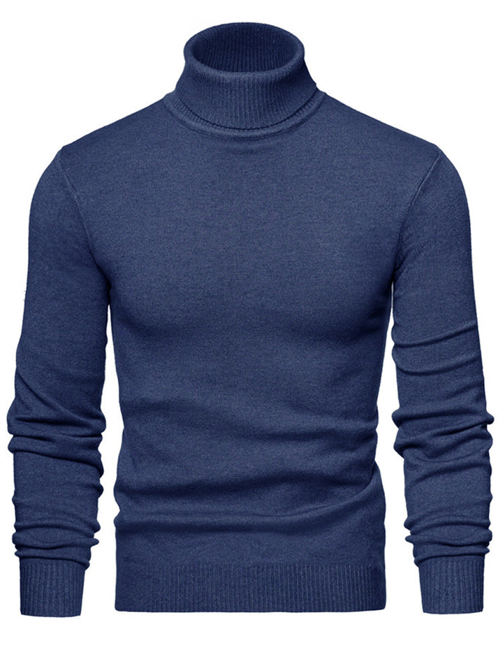 Men Timeless Turtleneck Sweater made of Soft Wool Lisslune