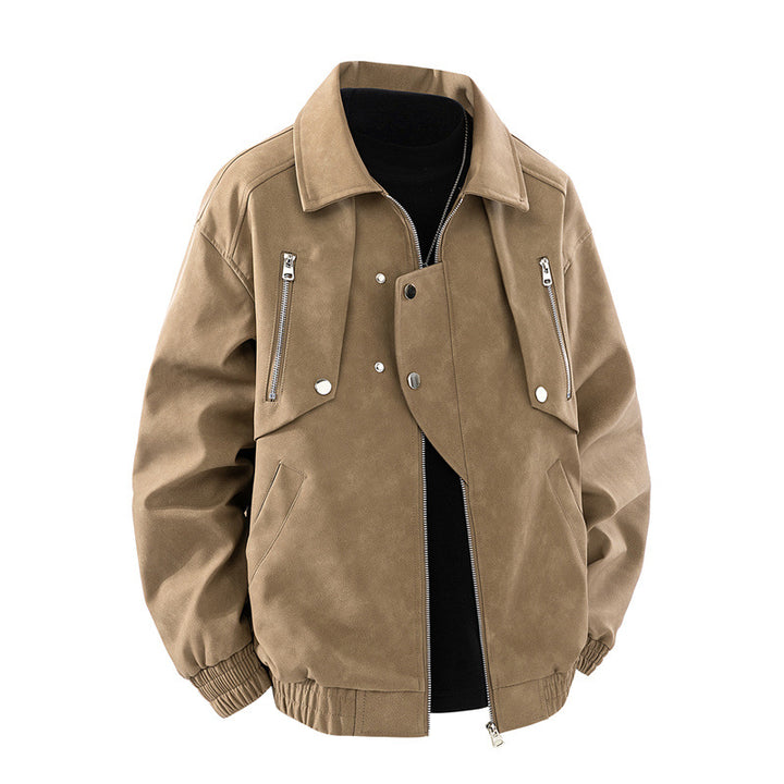 Men's Quilted Jacket with Practical Zip Pockets Lisslune