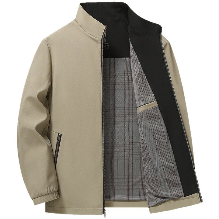 Men's elegant leisure jacket with stand-up collar Lisslune
