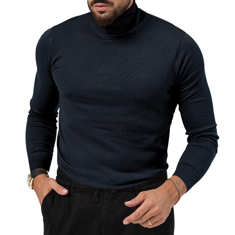 Men's elegant turtleneck sweater made of high-quality merino wool Lisslune