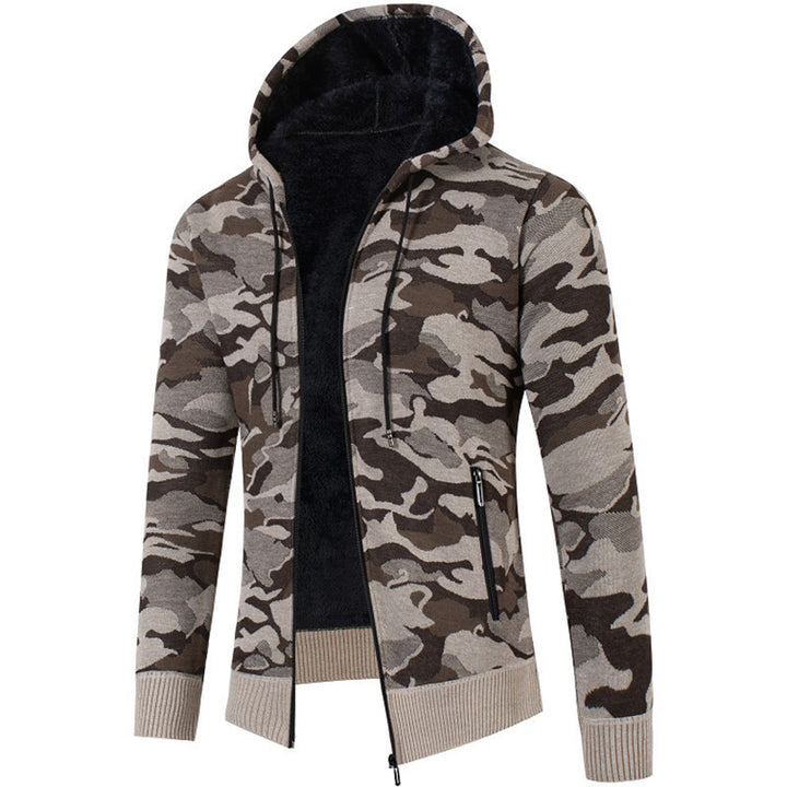 Men's fashionable hooded sweater with check pattern Lisslune