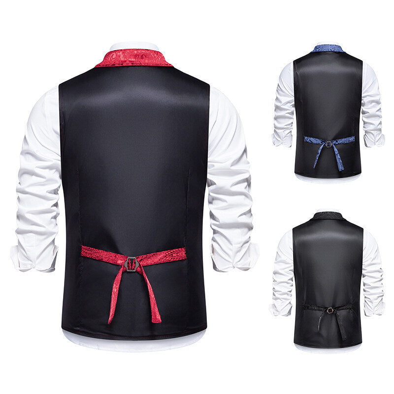 Men's elegant waistcoat with intricate pattern and high-quality fabric Lisslune