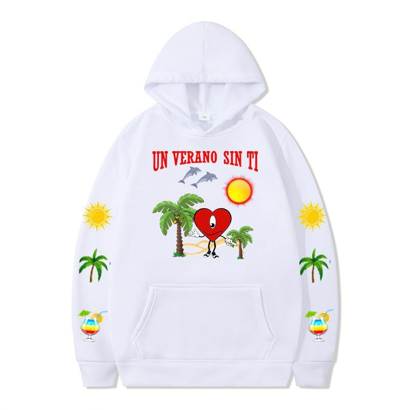 Women's hoodie with vibrant summer motif and comfortable fit Lisslune