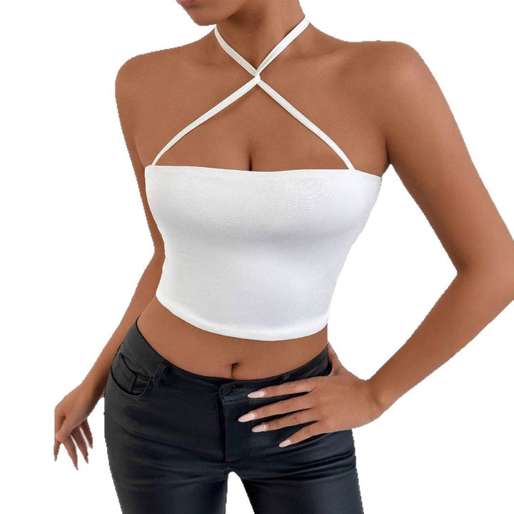 Damen Crop-Top mit raffiniertem Kreuzträger-Design Lisslune
