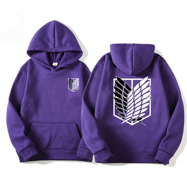 Women's hooded sweatshirt with modern anime design and practical kangaroo pocket Lisslune