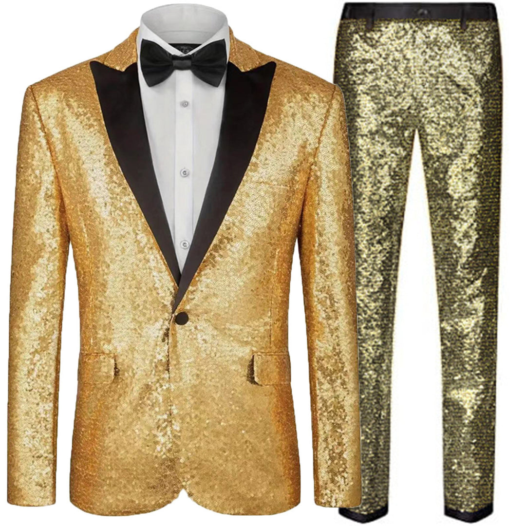 Men's Glamorous Sequin Suit Set Lisslune