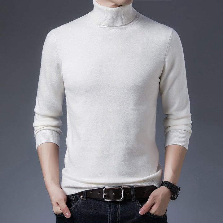 Men's turtleneck sweater made from high-quality wool Lisslune
