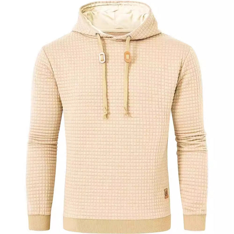 Men's hooded sweater with textured design Lisslune