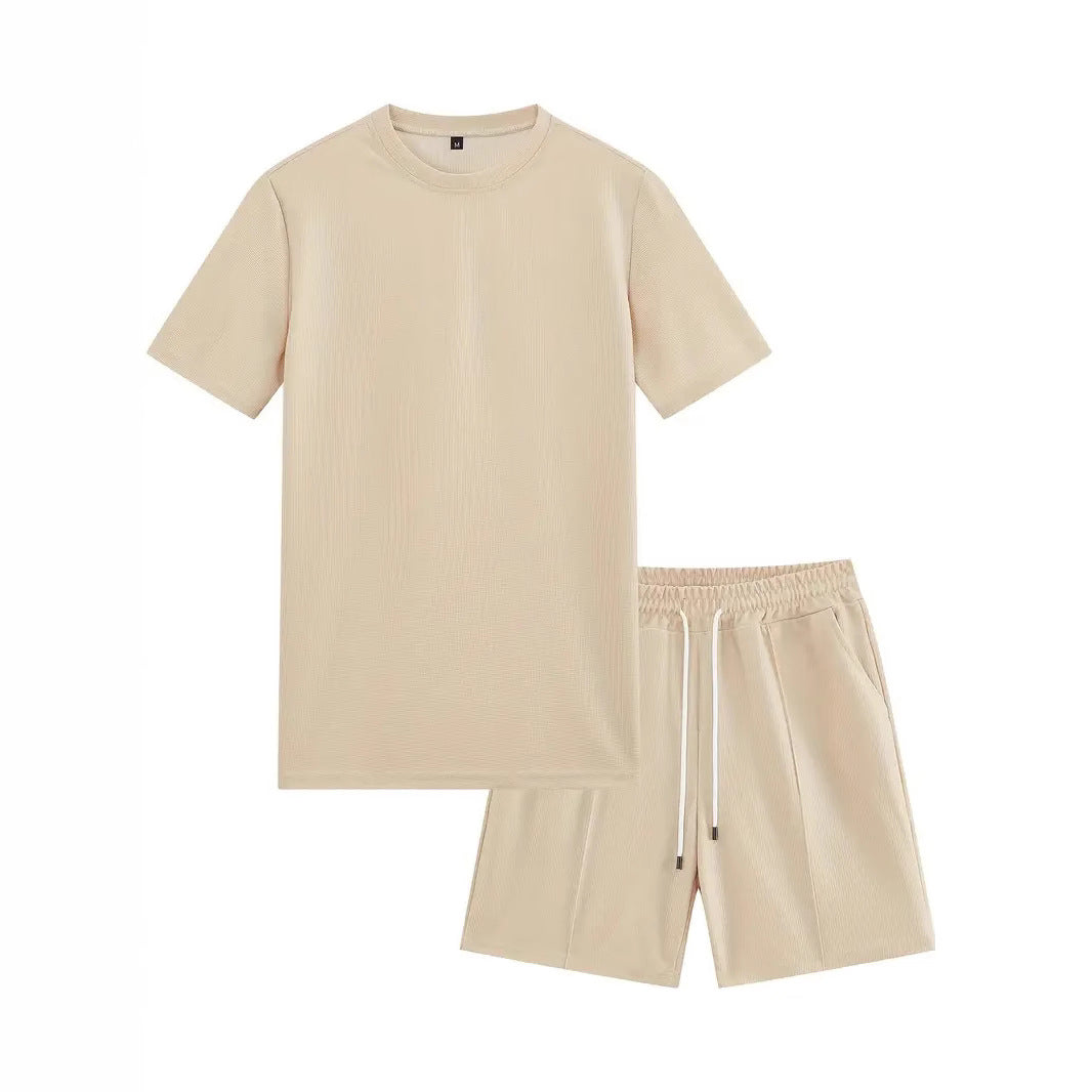 Men's comfortable leisure set with high-quality T-shirt and shorts Lisslune
