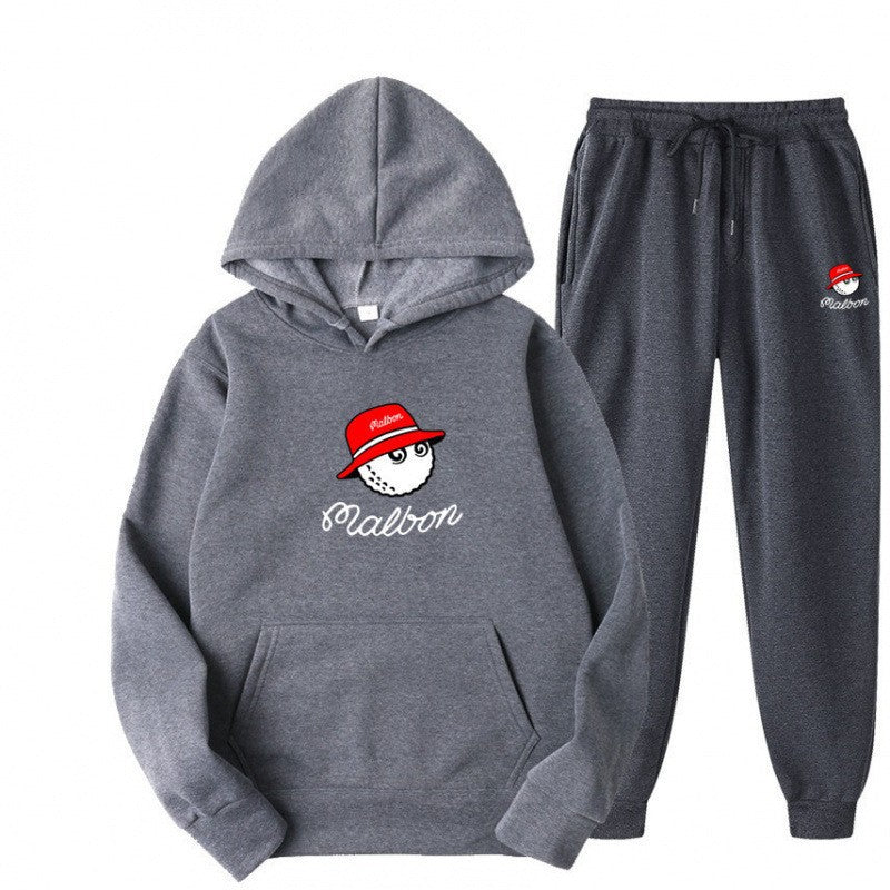 Women's leisure hoodie suit with playful graphic design and practical pockets Lisslune