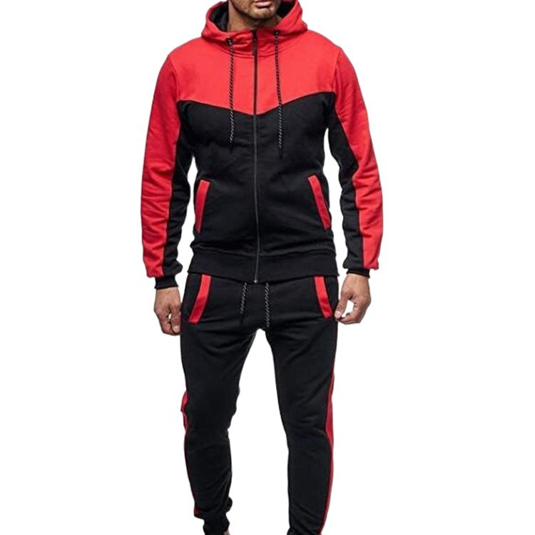 Men's sporty tracksuit with hood and practical pockets Lisslune