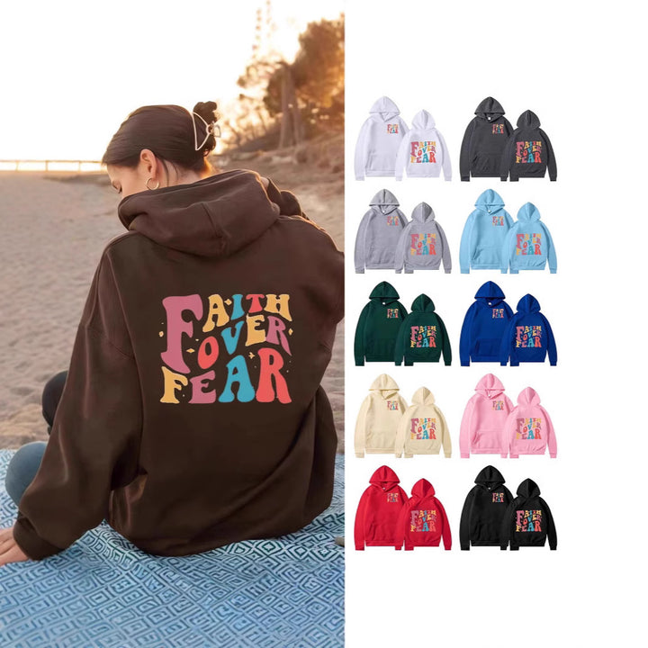 Women's Hoodie with Motivational Graphic Details Lisslune