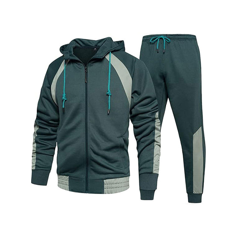 Men's sporty tracksuit with high collar and practical pockets Lisslune