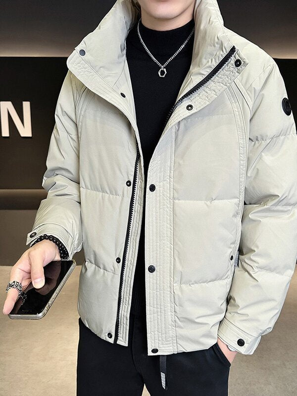 Men's Stylish Quilted Jacket with Insulating Filling Lisslune
