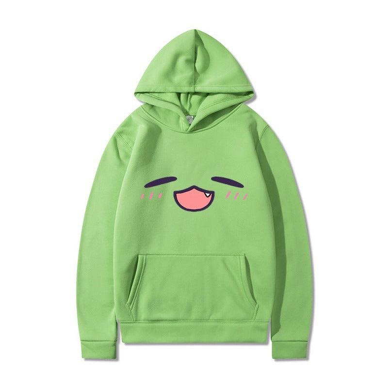 Women's hoodie with cheerful cartoon face and comfortable fit Lisslune