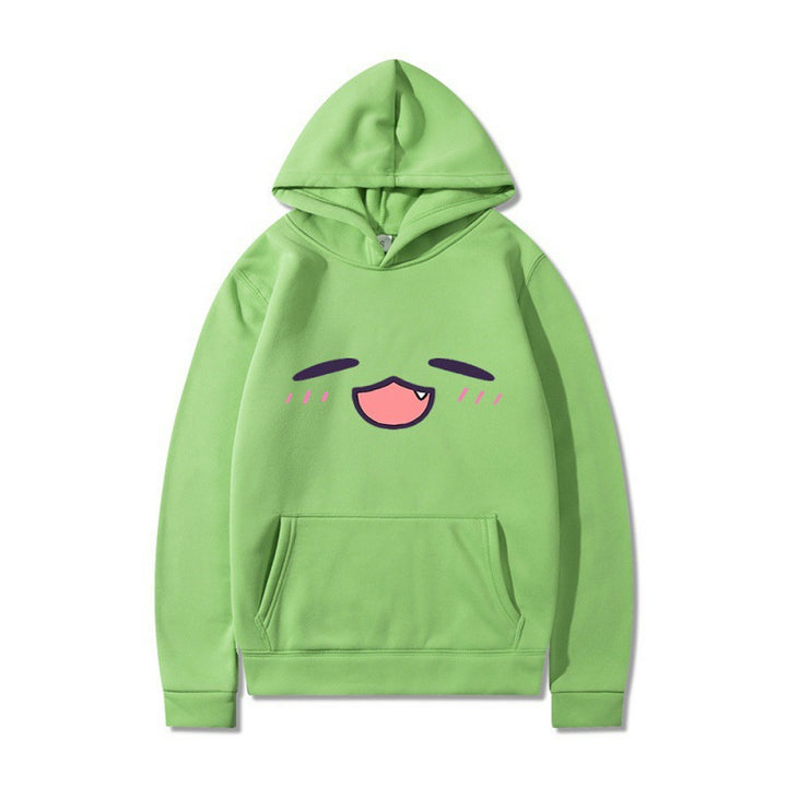 Women's hoodie with cheerful cartoon face and comfortable fit Lisslune