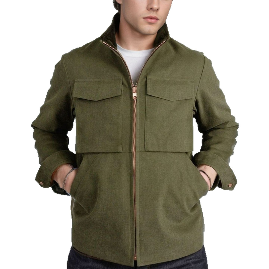 Men's stylish transitional jacket with practical pockets Lisslune
