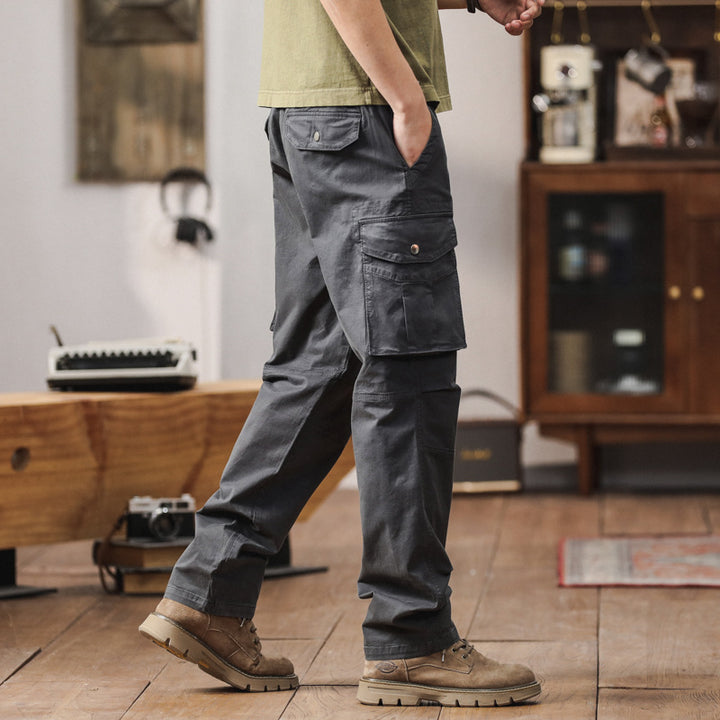 Men's cargo pants with multifunctional pockets and durable material Lisslune