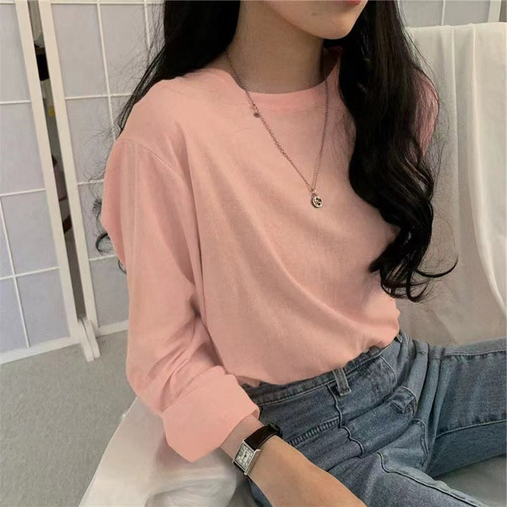 Women's Long Sleeve Shirt with Casual Cut and Timeless Design