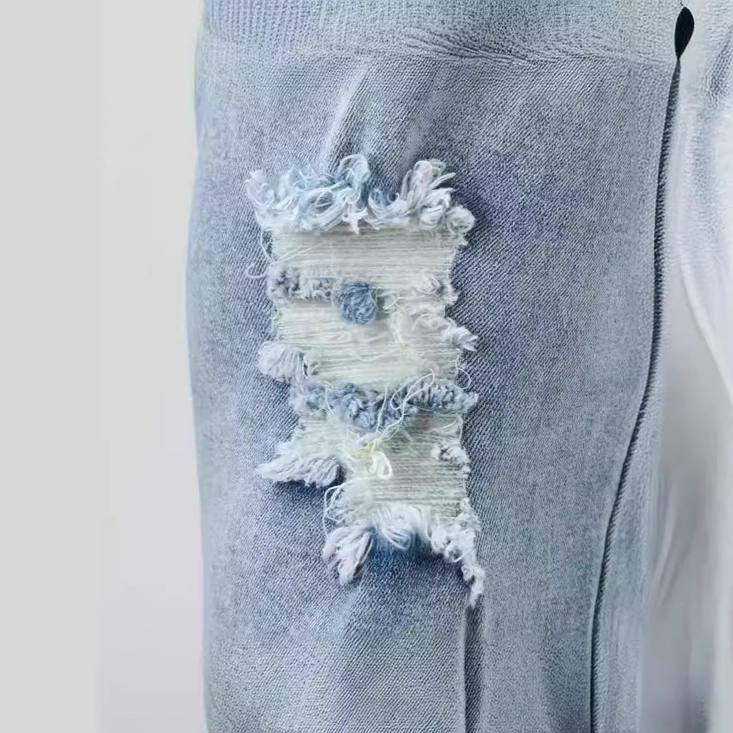 Herren Destroyed Jeans mit modernen Distressed-Effekten Lisslune