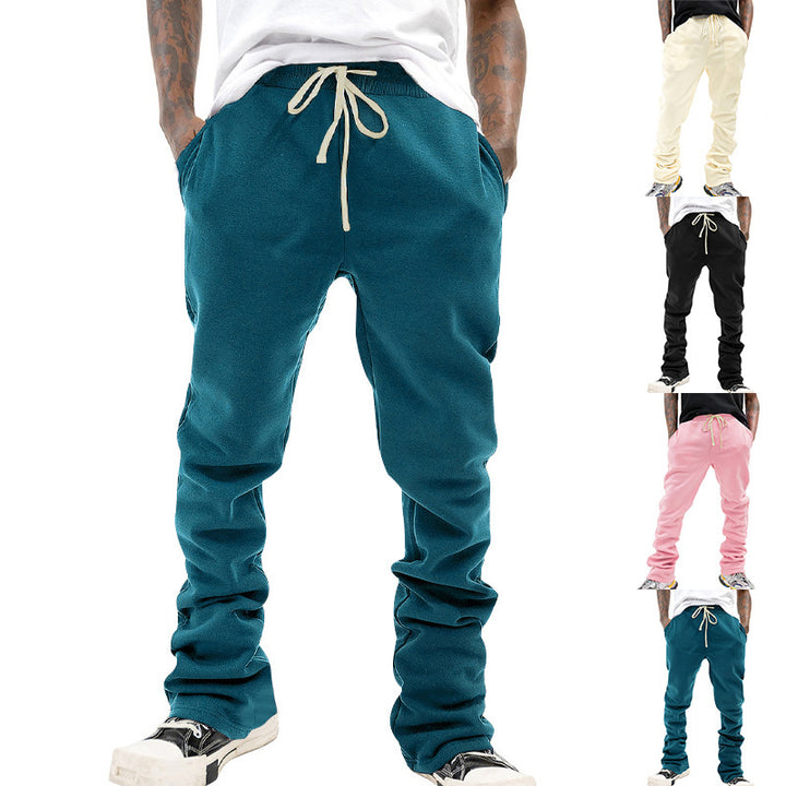 Men's comfortable sweatpants with elastic waistband and side pockets Lisslune