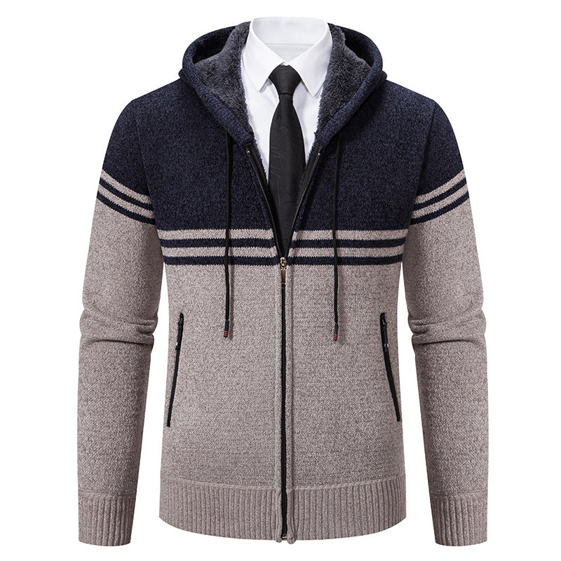 Men's fashionable hoodie with textured design Lisslune