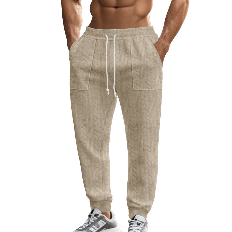 Men's Comfortable Training Pants with Side Pockets and Adjustable Drawstring Lisslune