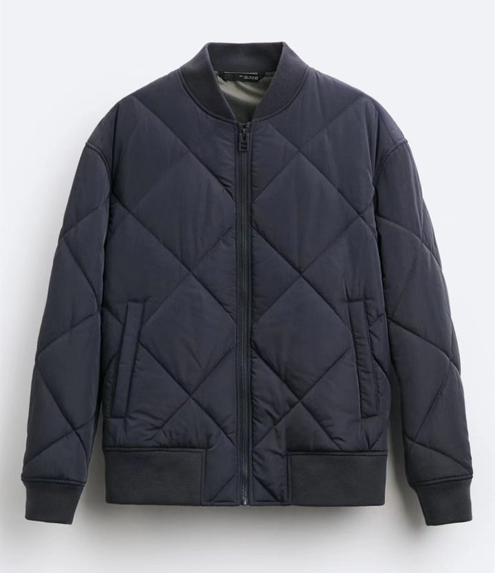 Men's quilted casual jacket with sporty cut and side pockets Lisslune