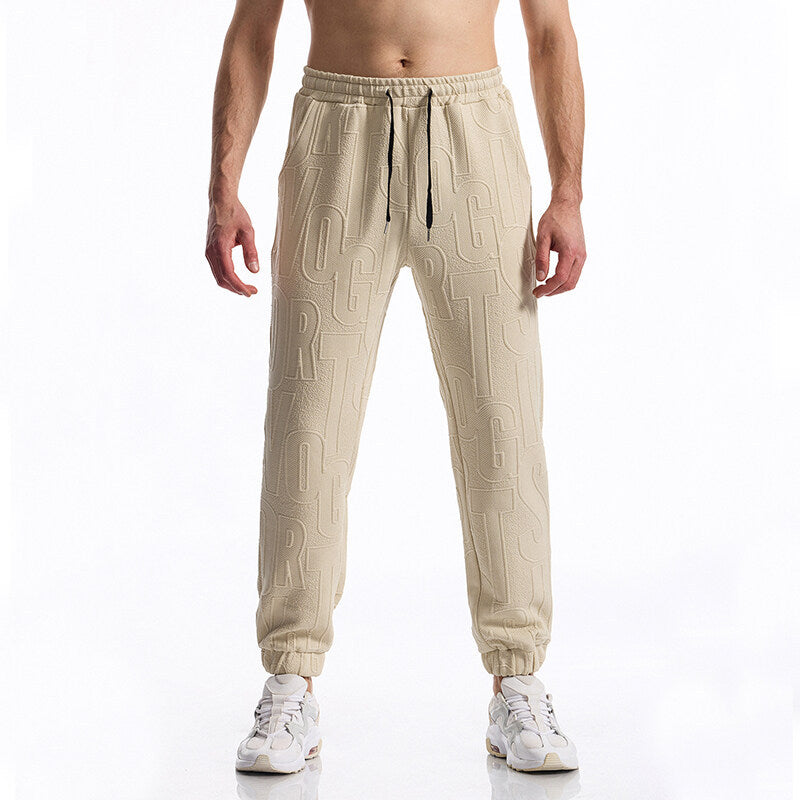 Men's sporty leisure pants with elastic waistband and side pockets Lisslune