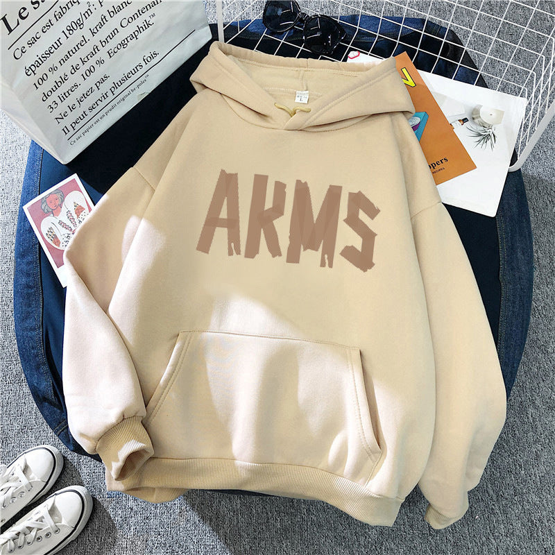 Women's Hoodie with Modern Graphic Print Lisslune