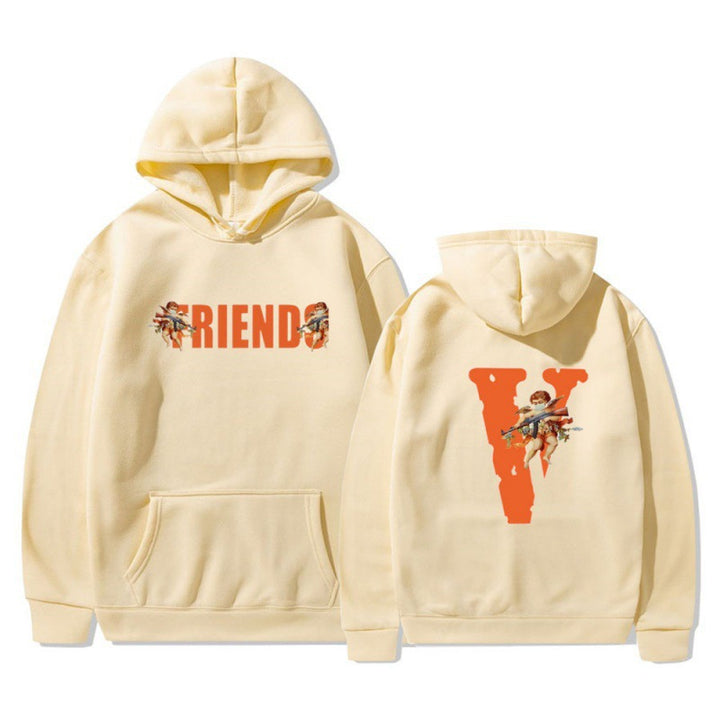 Women's hoodie with characteristic front and back print Lisslune